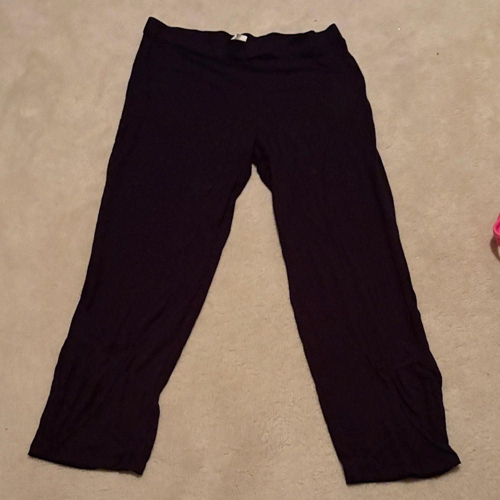 NIC+ZOE Black Straight Leg Pants